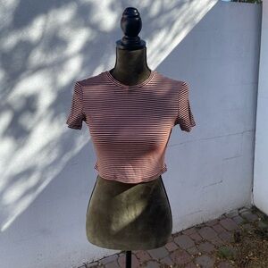 Striped Cropped Top